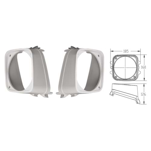 2610-7610-7680 ÖN FAR ÇERÇEVESİ SOL