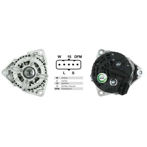 ALTERNATÖR BOSCH 24V 80A MAN TGA 2005-2008