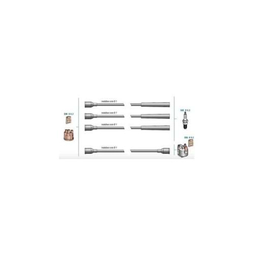 BUJİ KABLOSU SETİ SUZUKİ MARUTTİ 3 CYL. 1000 MOTOR 94-