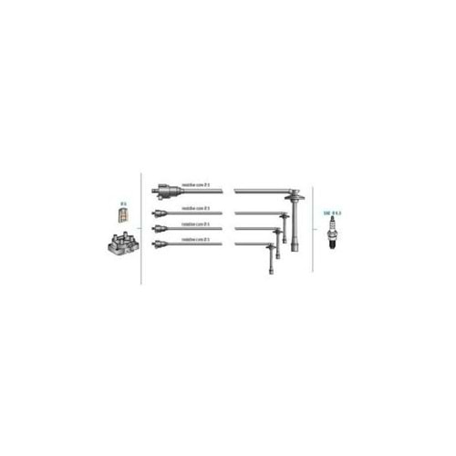 BUJİ KABLOSU SETİ TOYOTA CARİNA E 2.0İ 16 V 3SFE MOTOR AT 191 KASA 95 - 00