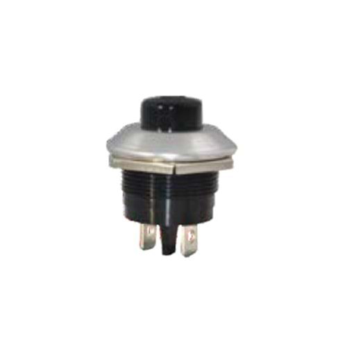 BUTON SIYAH METALIK 12V