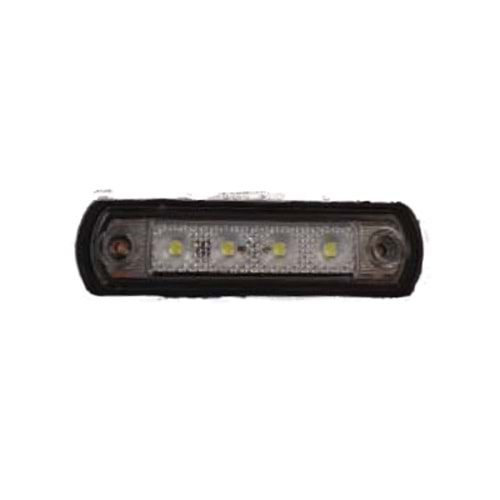 LED MARKER LIGHT KAUCUK BEYAZ 12 24V