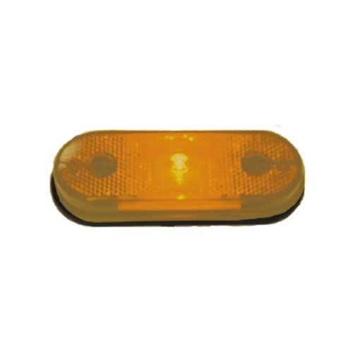 LED MARKER LIGHT REFLEKTORLU AMBER 12 24V