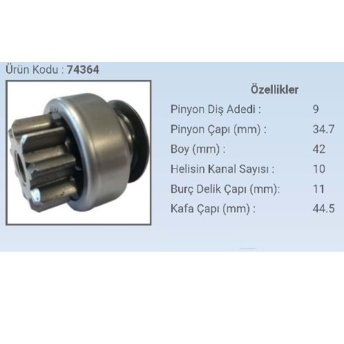 MARS DISLISI TOYOTA COROLLA D4D 9 DIS 5 KANAL PG4713