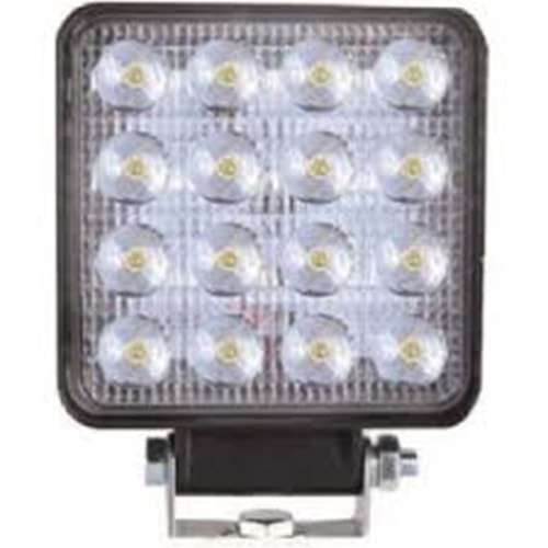 16 LED KARE 110V ÇALIŞMA LAMBASI 26MM INCE TIP
