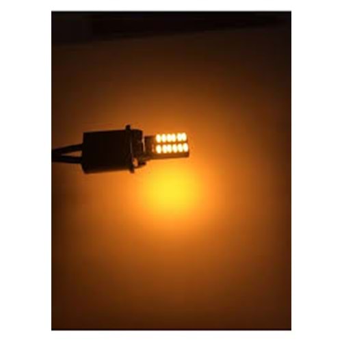 LED AMPUL 12V TURUNCU 24 LED