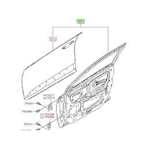 ÖN KAPI SOL (DELİKSİZ) İ20 14->