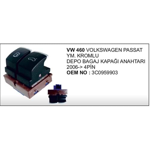 VW PASSAT YM DEPO BAGAJ KILIT ANAH