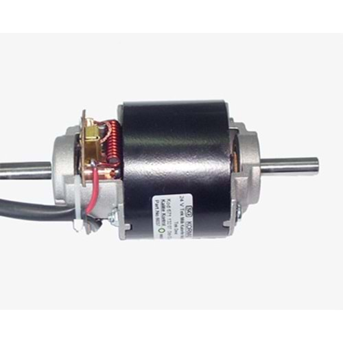 12V ÇİFT MİLLİ KALORİFER MOTORU KAL. MOT. ÇİFT ÇIKIŞ DÜZ MİL (GÖVDE Ø60) 75W SOL DÖNÜŞ 67113212