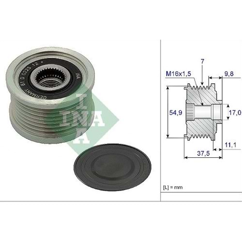 ALTERNATÖR KASNAĞI FIAT DUCATO MITSUBISHI CANTER 77368246 (7 KANAL)