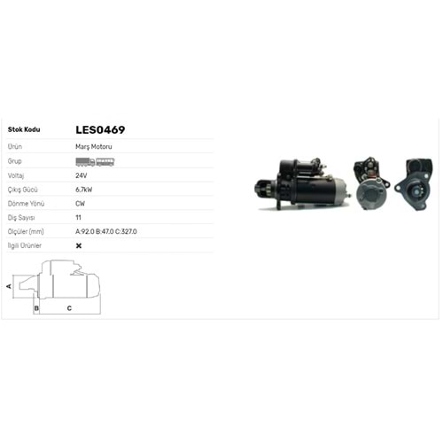 M.MOTORU 24V 7.7kW 11DİŞ CATERPILLER-CUMMINS