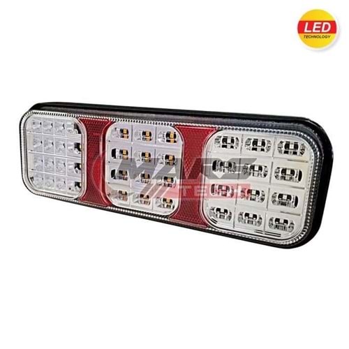 U.UNISTAR V FONKSIYONEL STOP LAMBA 9-33V ŞEFFAF CAM