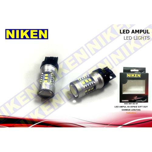 LED AMPUL 93 DİPSİZ ÇİFT DUY CANBUS LED (T20) TRNC