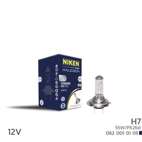 AMPUL 12V H7 55W HALOJEN AMPUL PX26d