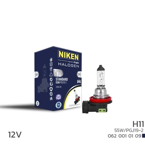 12V H11 55W HALOJEN AMPUL PGJ19-2