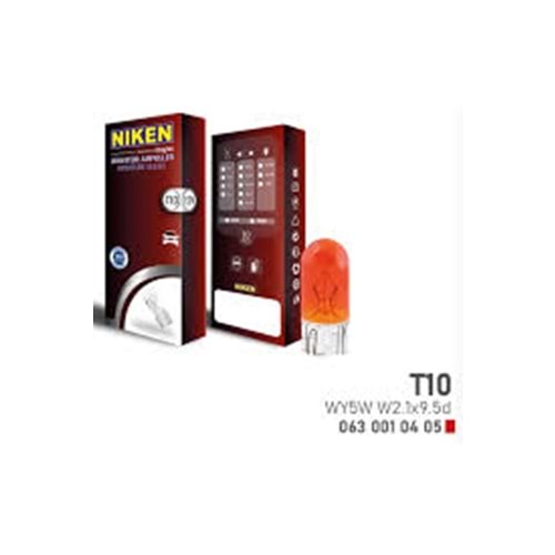 12V T10 PARK AMPULU W5W AMBER