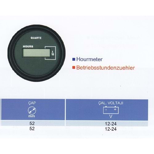 MOTOR CALISMA SAATI SIYAH DIJITAL 112210