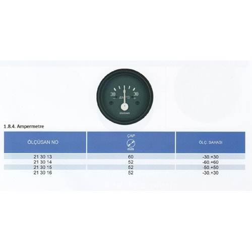 AMPERMETRE 30.030 52mm cap