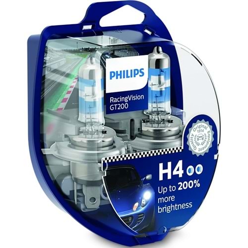 AMPUL H-4 12V 60/55W %200 FAZLA IŞIK RACING VISION