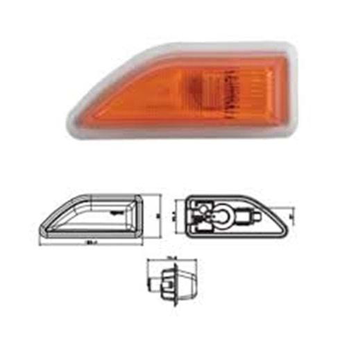 CARGO H.566 YAN SİNYAL LAMBA SOL (2014) CVT-380