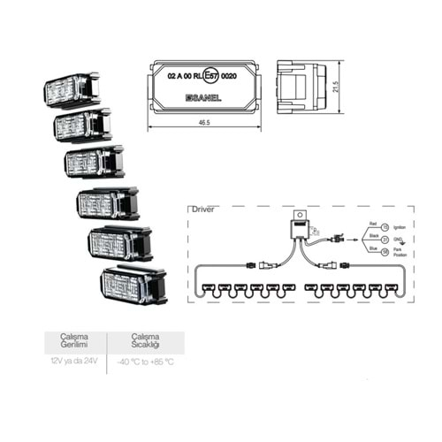 DAY TIME RUNNING LIGHTS UNIT LED