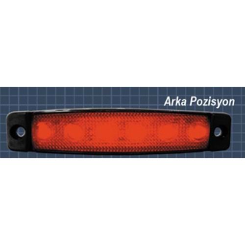 BASAMAK LAMBA PARMAK LED 12V AYDINLATMA KIRMIZI