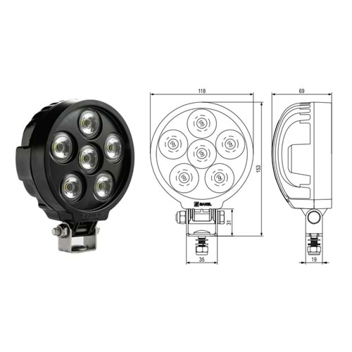 CALISMA LAMBASI 6 LEDLI 1000 LUMEN