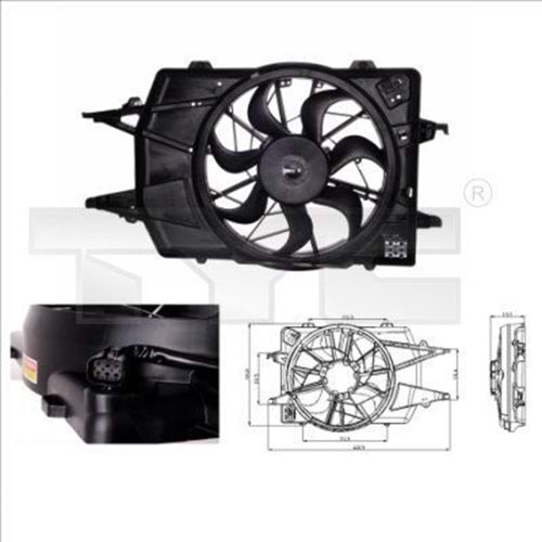 FAN MOTORU DAVLUMBAZLI FOCUS I 1.4-1.6-1.8-2.0 16V