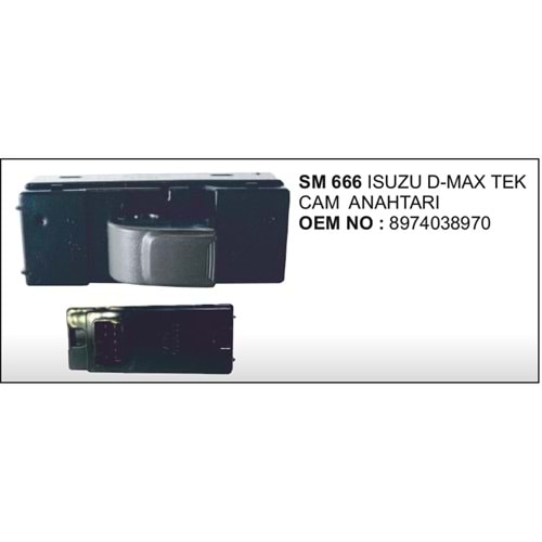 CAM ACMA ANAHTAR ISUZU D-MAX TEK CAM