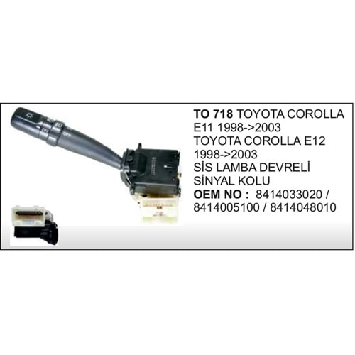 SINYAL SILGI KOLU TOYOTA VERSO COROLLA 03