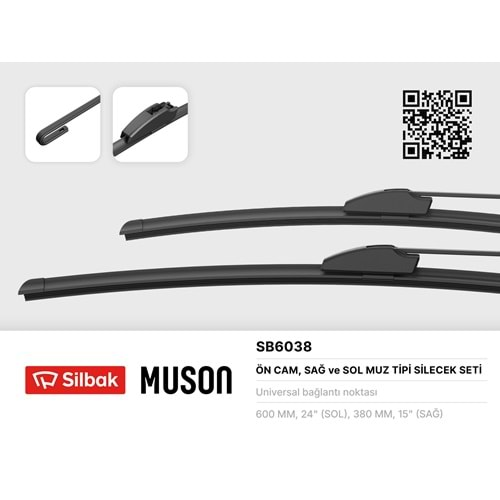 600-380MM MUZ SÜPÜRGE HONDA CİVİC EURO 04/01