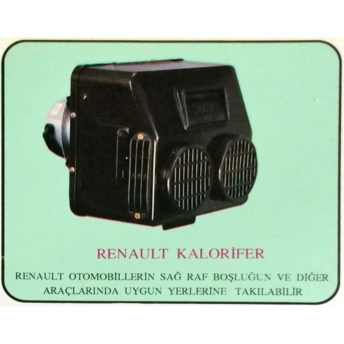 KALORIFER TORPIDO R12 DACIA (ILAVE) 12V CIFT DEVIR