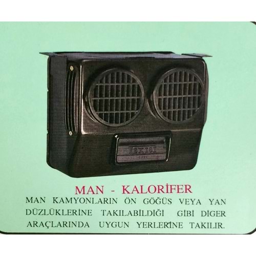 KALORIFER 12V MAN KAMYON UFLEYICI