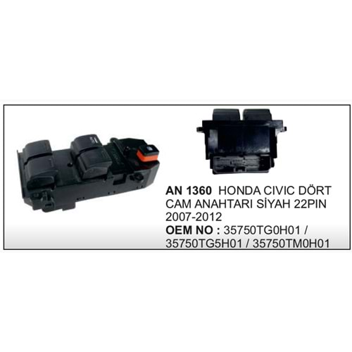 CAM ANAHTARI 4 HONDA CIVIC 2007>12