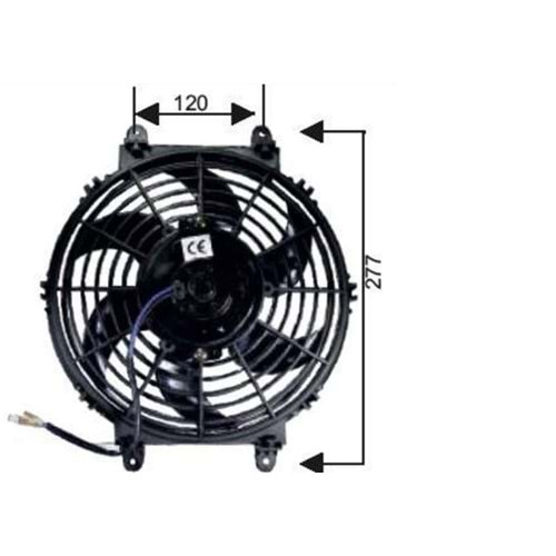 FAN MOTOR 12V 10 HELIX PERVANELI