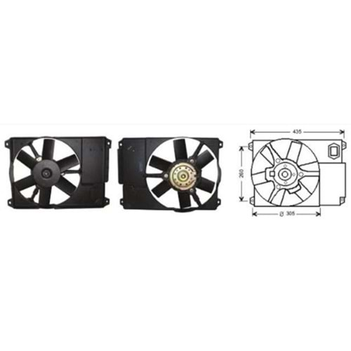 FAN MOTOR 12V PEJO BOXER