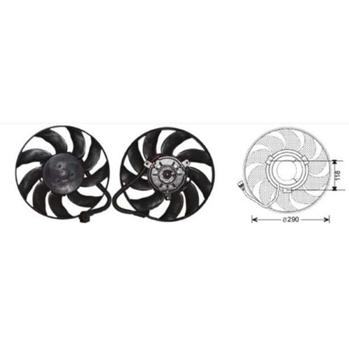 FAN MOTOR T-5 2001 KLIMALI