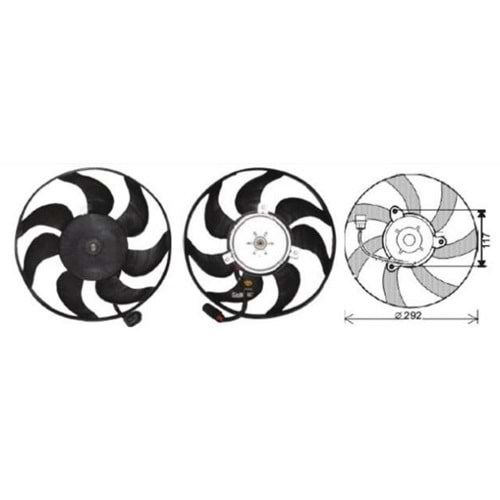 FAN MOTOR VW CADDY INCA96