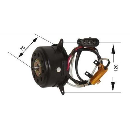 FAN MOTOR TEK OPEL VECTRA B KLIMASIZ 1996-2001