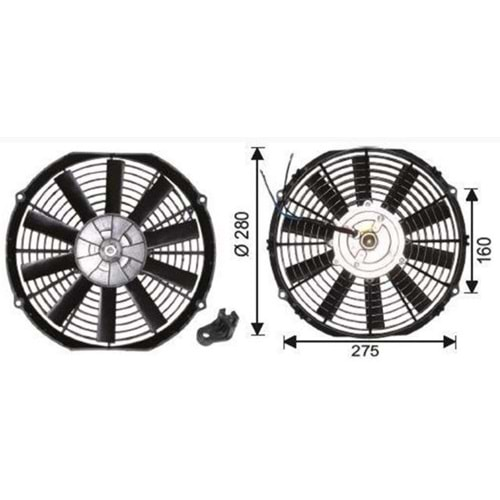 FAN MOTOR PERVANELI 12V 12