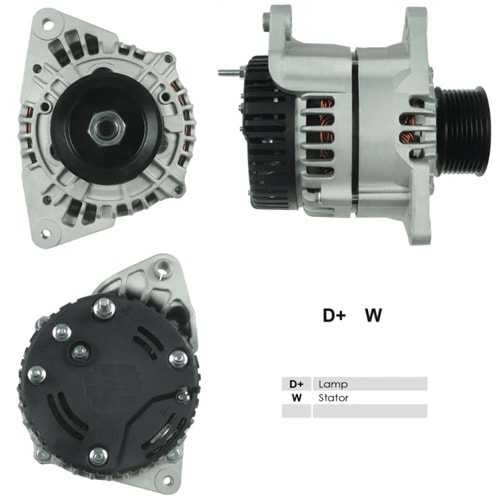 ALT DINAMO 12V 100A ISKRA TIP JCB BACKHOE LOADER 2003 NEW HOLLAND TM120 TM130 2002 TV140 IA1019