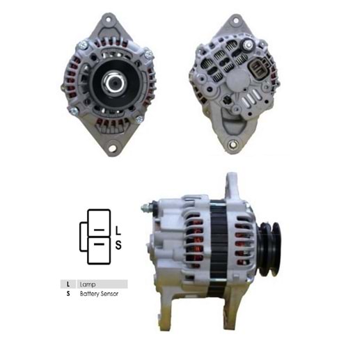REVIZYONLU ALT DINAMO 12V 80A MITSUBISHI TIP KUBATO IADESI