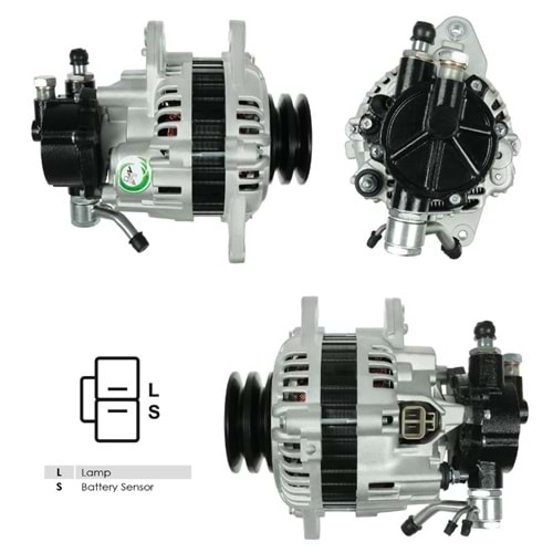 ALT DINAMO 12V 65A MANDO TIP HYUNDAI H100 MITSUBISHI L300 VAKUMLU CIFT KASNAKLI ALT-V39A