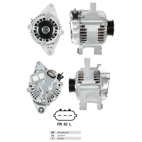 ALT DINAMO 12V 90A NIPPON DENSO TIPI TOYOTA COROLLA 1,6 AE101 93-97 YARIS 99-