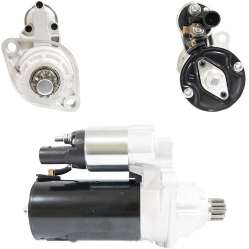 MARS MOTORU 12V 10 DIS 1.8 KW BOSCH TIP VW JETTA /TRANSPORTER T5 AUDI A3 2003-> UZUN BOGAZ CCW