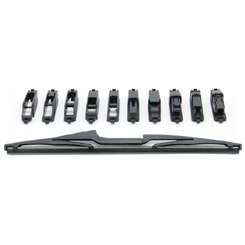 ARKA SILGI SUPURGESI PLASTIK 10 APARATLI 225MM