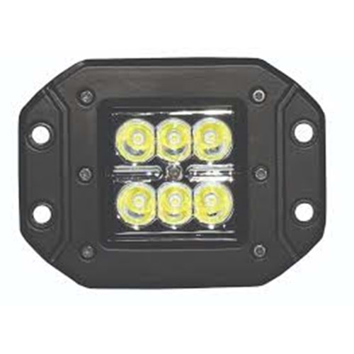 6 LED ÇALIŞMA LAMBASI GÖMME BAĞLANTILI 18W