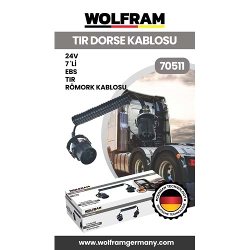 7 Lİ EBS TIR DORSE KABLOSU 24V