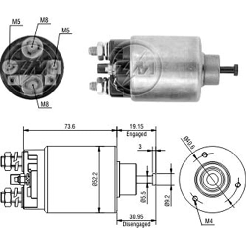 MARS OTOMATIGI 12V 3 DELIKLI BUICK PONTIAC PG260 SERISI MARSLAR ICIN