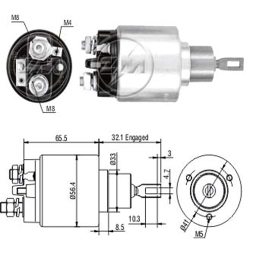 MARS OTOMATIGI 12V 3 DELIKLI FORD BMW OPEL TEK FISLI SNLS204